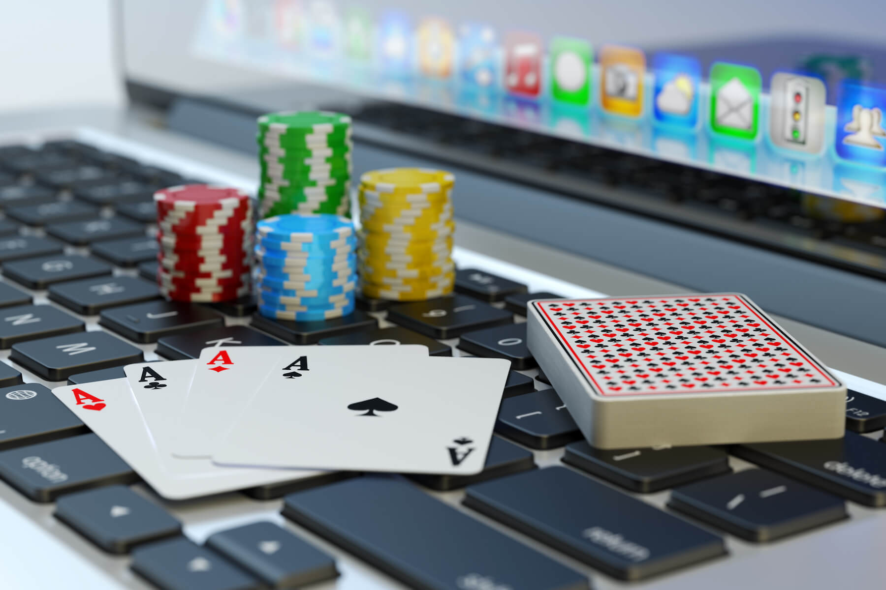 Casino Spiele auf dem Laptop